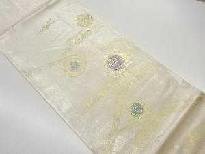 金彩螺鈿華紋に鳥・古典柄模様袋帯